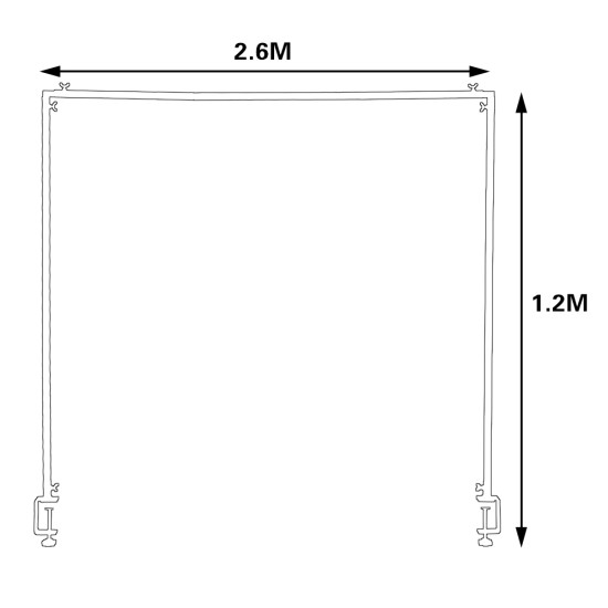 Metal Table Balloon Arch Kit, Adjustable Hight And Length Table Stand, For Birthday Party Wedding & Graduation Decorations, Christmas Decort Baby Shower Party Supplies Table Arch White